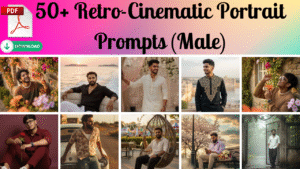 Retro-Cinematic Male Portrait Prompts